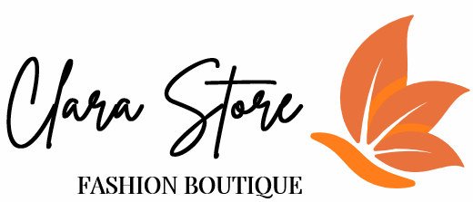 logo contains a butterfly and company name(Clara Store)